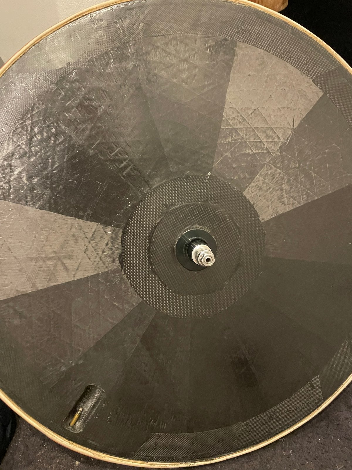Carbon schijfwiel fixed gear baan disk wheel, Fietsen en Brommers, Ophalen, Gebruikt, Wiel, Carbon