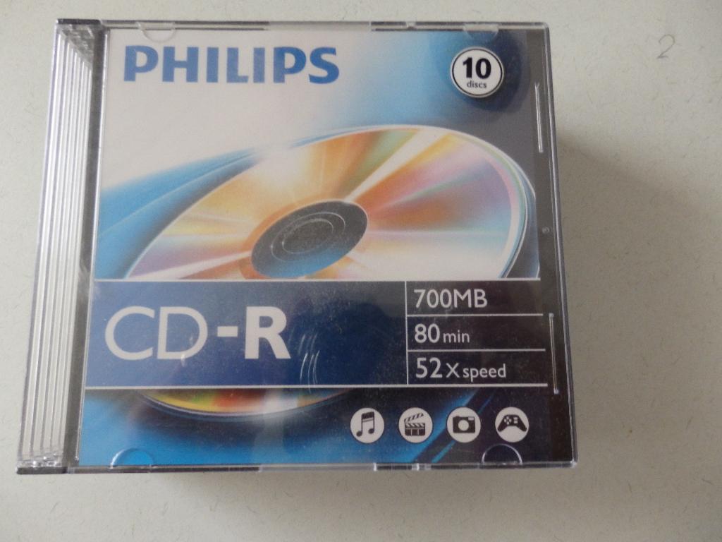CD Roms Philips 10x, Philips, Herschrijfbaar, Cd, Nieuw