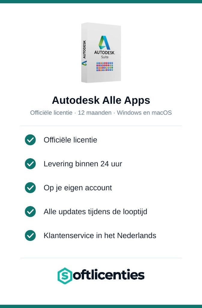 Autodesk Alle Apps - volledige collectie, 1 jaar, Ophalen, Nieuw, MacOS