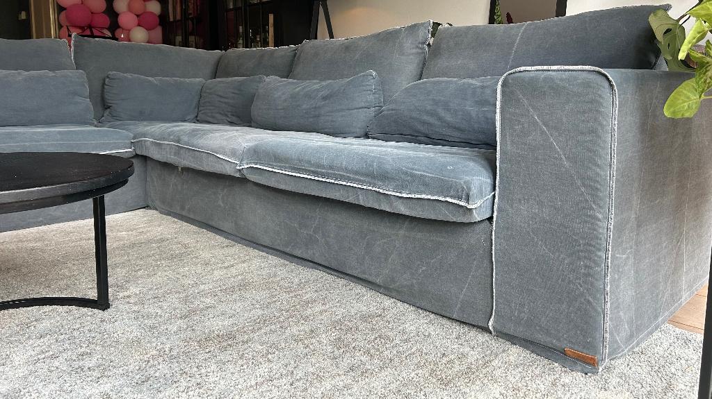 Sissy-Boy Hoekbank - Grijs - 2.60 x 3.00 meter, Ophalen, Modern, Comfortabel, 250 tot 300 cm, Gebruikt