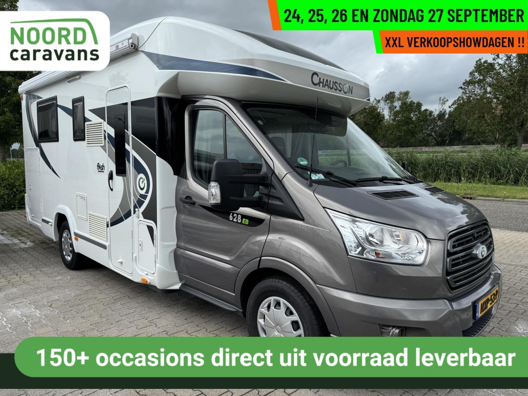 Chausson 628 EB FLASH LIMITED ED,QUEENSBED,HEFBED,22292 KM!, Airconditioning, Elektrische ramen, Rondzit, Airbags