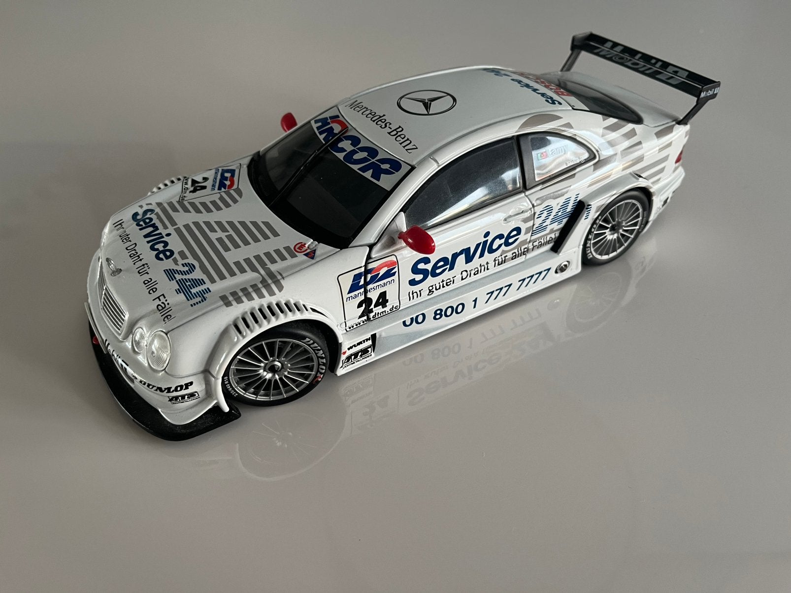 Maisto 1/18 Mercedes Benz CLK-DTM 2000 Nr.24, Hobby en Vrije tijd, Verzenden, Zo goed als nieuw, Auto, Maisto