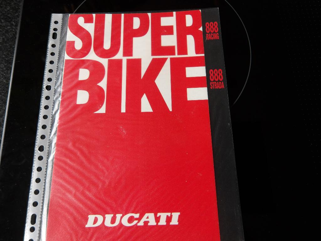 Folder Ducati Superbike 888 Racing 888 Strada, Motoren, Verzenden, Ducati