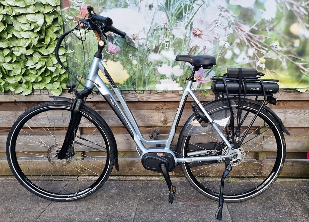 ebike amslod brighton N7 59 cm middenmotor 600 wh, Vering, Zo goed als nieuw, 57 tot 61 cm, Ophalen