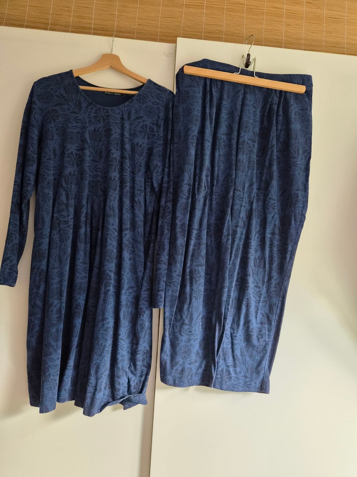 Gudrun Sjoden, set jurk plus broek, XL blauw., Blauw, Maat 46/48 (XL) of groter, Ophalen of Verzenden, Zo goed als nieuw