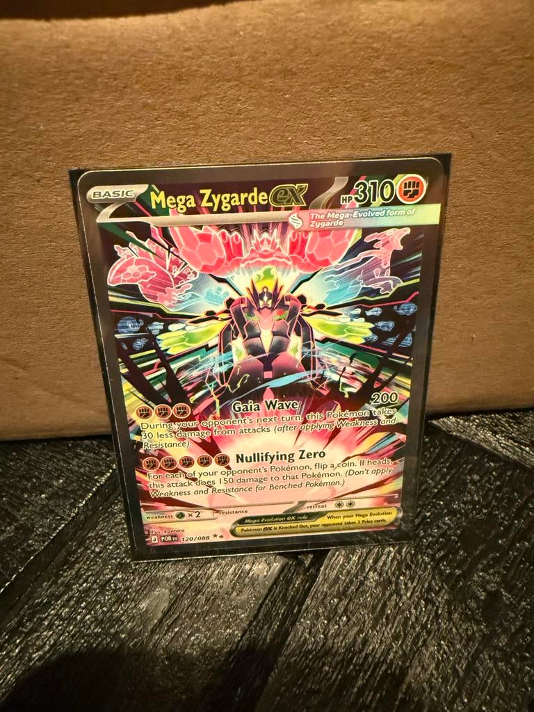 Mega Zygarde EX Pokémon Kaart 120/088, Ophalen, Nieuw, Losse kaart