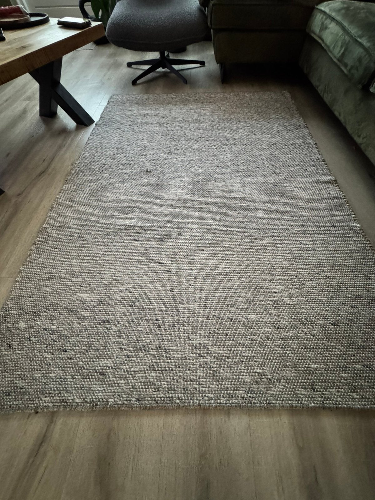 Wollen Vloerkleed, Ophalen, Gebruikt, 100 tot 150 cm, 200 cm of meer