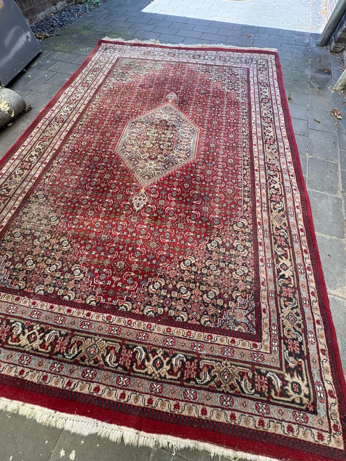 Prachtig handgeknoopt Bidjar Perzisch wollen tapijt, Huis en Inrichting, Ophalen, 200 cm of meer, Zo goed als nieuw, Rechthoekig