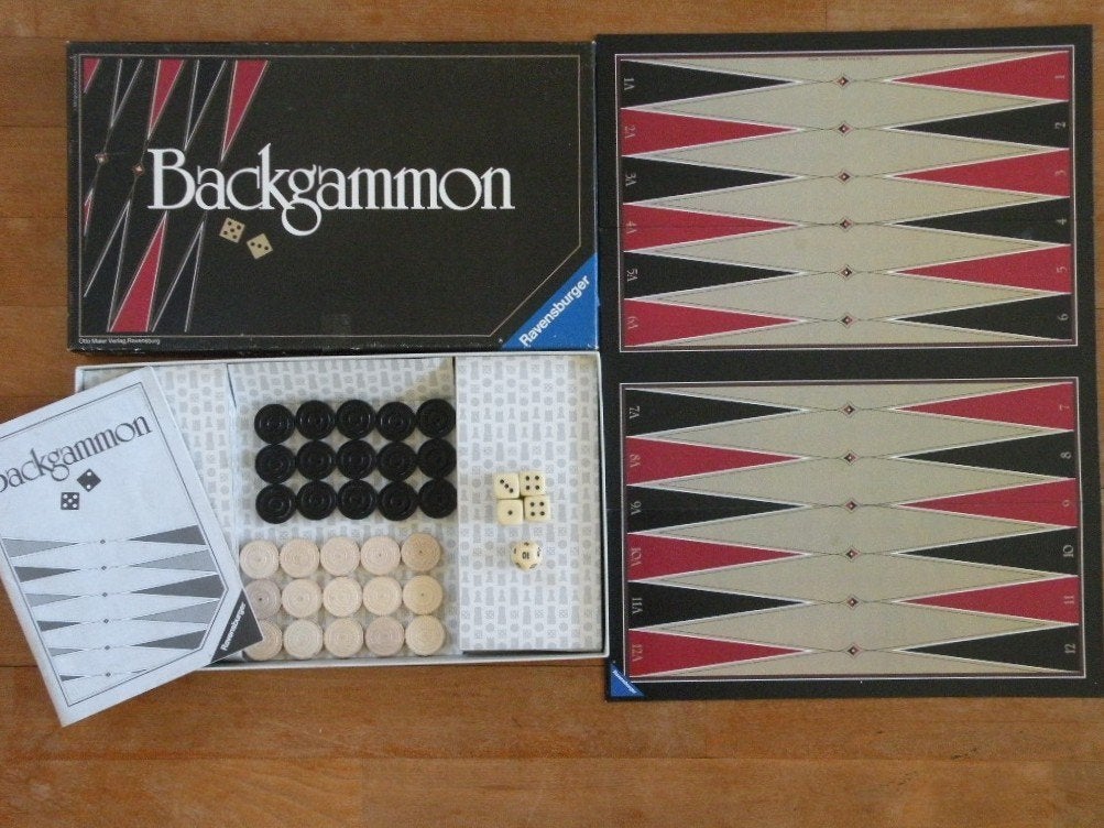 Backgammon., Ophalen of Verzenden, Minder dan 500 stukjes, Zo goed als nieuw