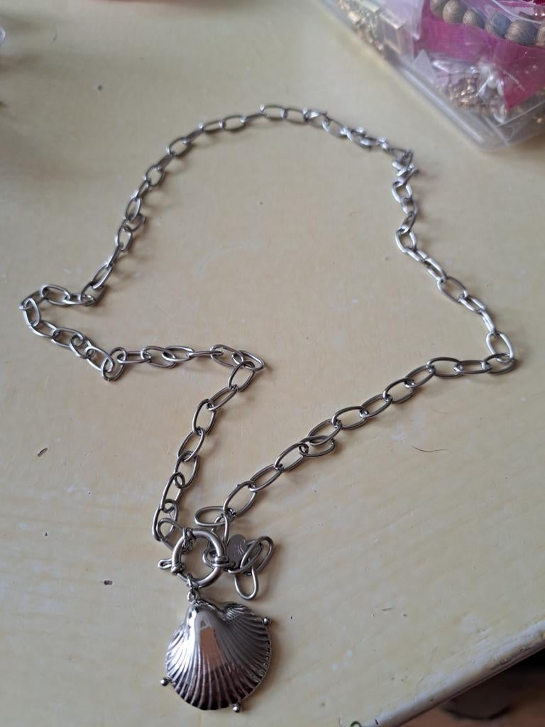 Ketting stainles steel, Sieraden, Tassen en Uiterlijk, Kettingen, Ophalen of Verzenden, Zilver, Overige materialen