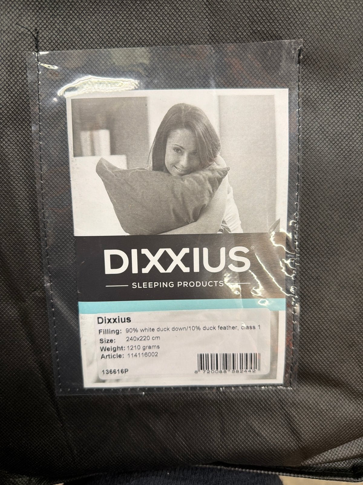 DIXXIUS Dekbed 240x220 cm - 90% eendendons, Huis en Inrichting, Slaapkamer | Beddengoed, Wit, Ophalen of Verzenden, Deken of Dekbed