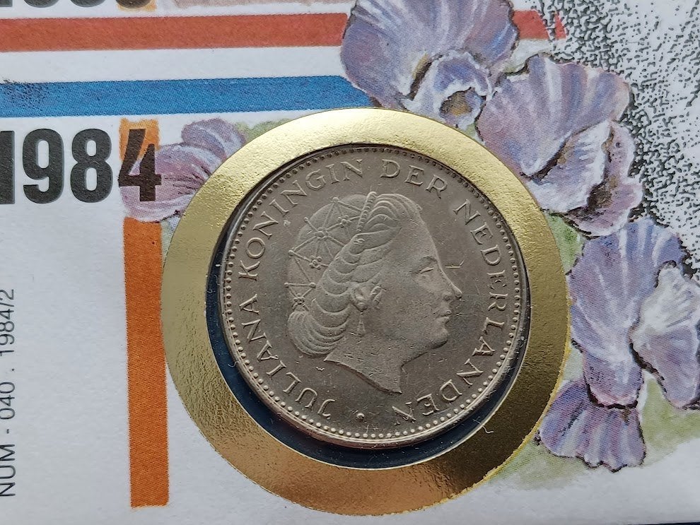 Numisbrief Prinses Juliana 75 jaar - 1984, Verzenden, Koningin Juliana, 2½ gulden, Setje