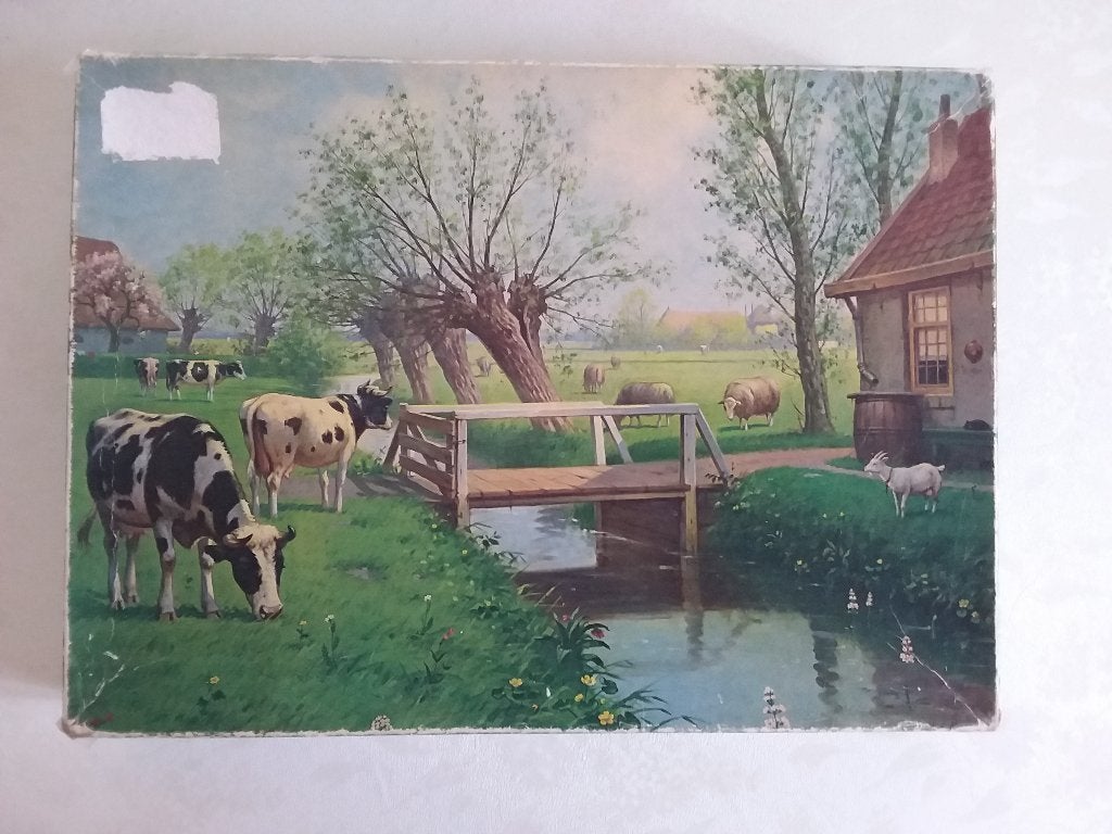 Vara puzzel - koeien landschap 1200 stukjes, Ophalen, 500 t/m 1500 stukjes, Zo goed als nieuw