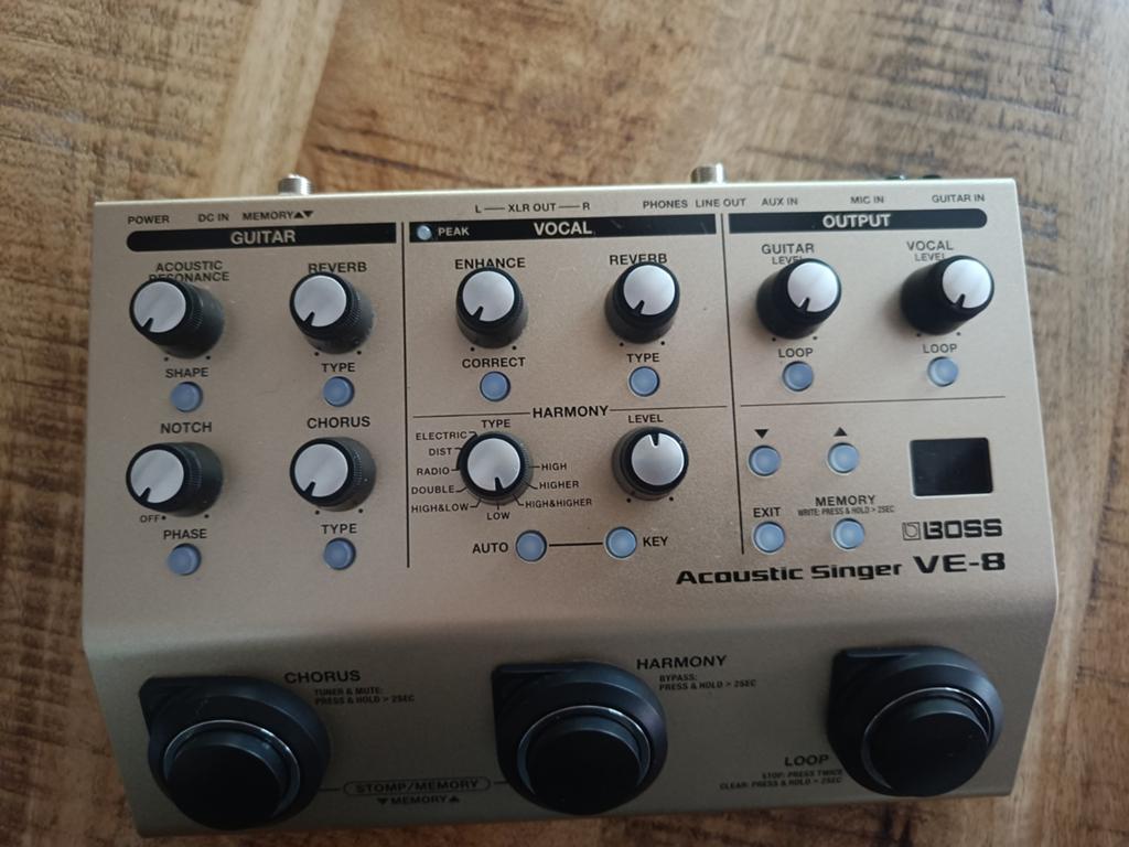 Boss Acoustic Singer VE-8 Vocal en Gitaar Processor, Muziek en Instrumenten, Effecten, Zo goed als nieuw, Chorus, Reverb, Multi-effect