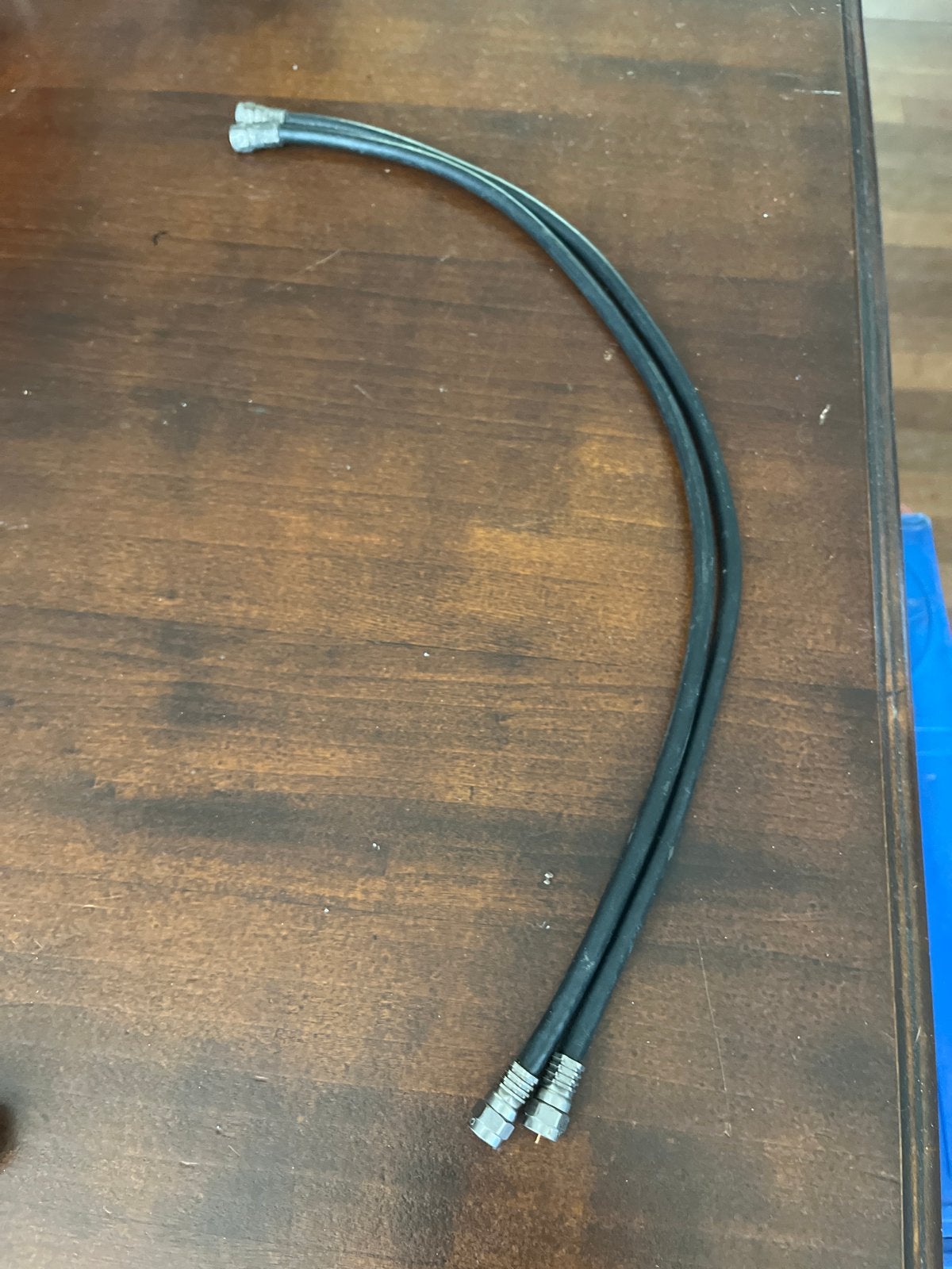 2x Cablecon 88 Coax Kabel 50cm met Schroefaansluitingen, Audio, Tv en Foto, Audiokabels en Televisiekabels, Ophalen, Gebruikt