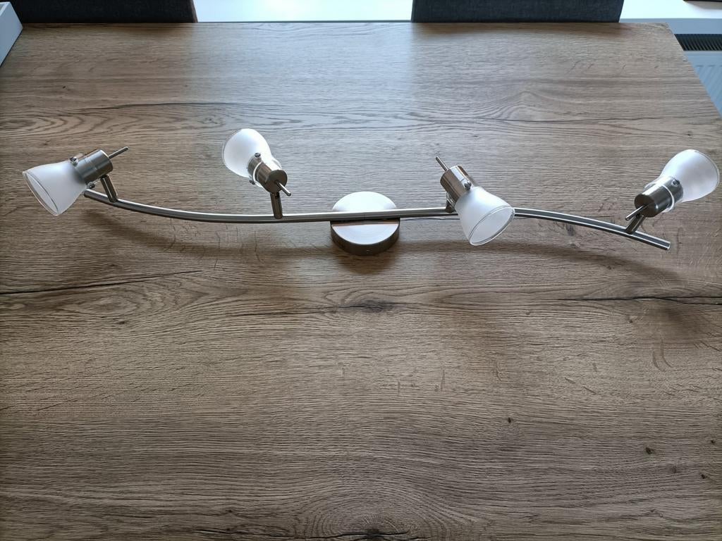 Delight Spotlamp Vier Lampen - Licht beschadigd, Ophalen of Verzenden, Gebruikt, Plafondspot of Wandspot