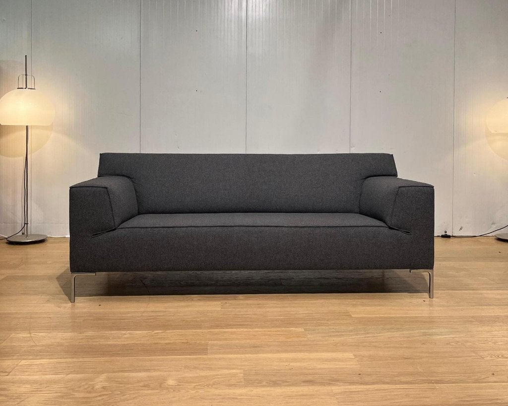 Design on Stock 2.5-Zits Bank Ploegwol Nieuwstaat, 75 tot 100 cm, Ophalen of Verzenden, Zo goed als nieuw, Rechte bank