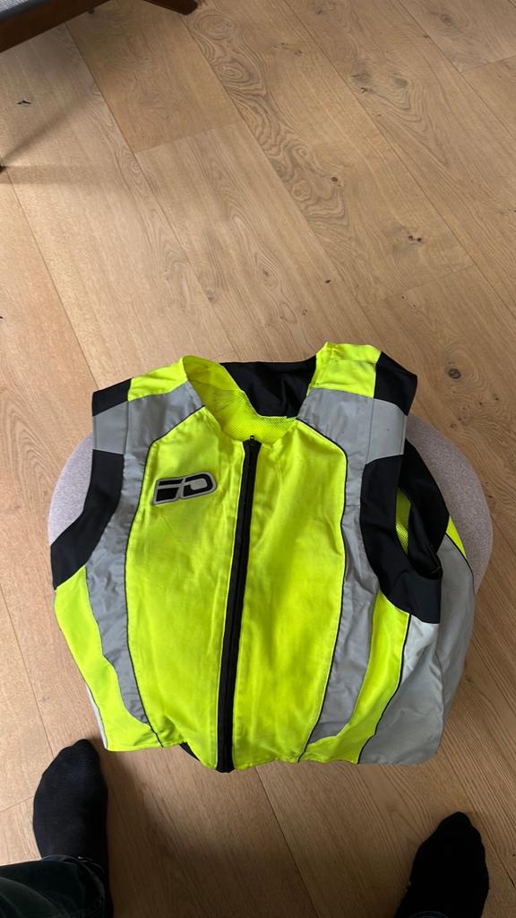 Dane veiligheidshesje xl. Hoog zichtbaar.Fluor en reflectie, Ophalen of Verzenden, Tweedehands, Heren