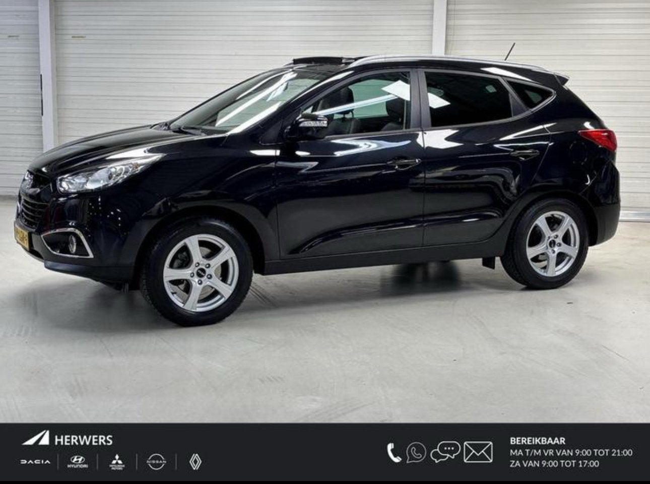 Hyundai iX35 2.0 I Cvvt 2WD AUT 2010 Zwart, Auto's, 1998 cc, 4 cilinders, Origineel Nederlands, 75 €/maand