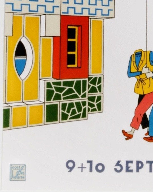 "Joost Swarte" "Haarlemse Open Monumenten dagen" '95 Haarlem, Antiek en Kunst, Ophalen of Verzenden