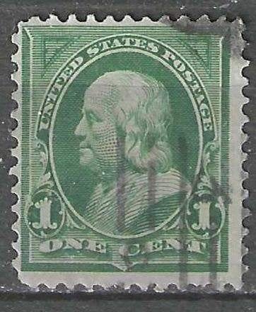 USA 1898/1899 - Yvert 123 - Benjamin Franklin - 1 c. (ST), Verzenden, Gestempeld, Noord-Amerika