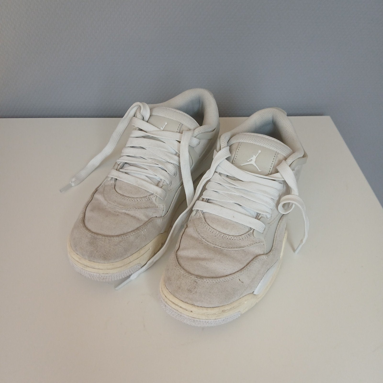 Jordan 4 RM sneakers Heren, Wit, Ophalen of Verzenden, Jordan, Sneakers of Gympen