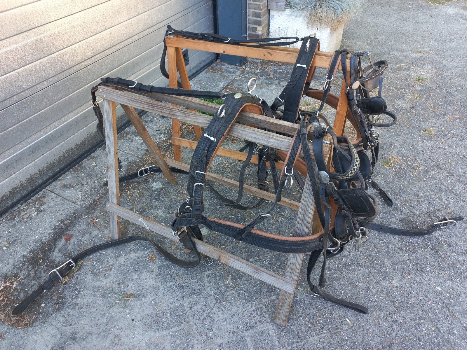 ideal 2span tuig maat pony, Dieren en Toebehoren, Overige disciplines, Meerkleurig, Inclusief teugels, Pony