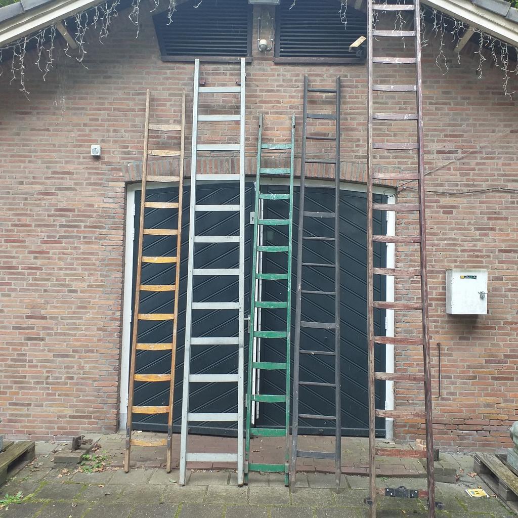 Houten ladder , trap , huishoudtrap vanaf 15,- per stuk, Ophalen