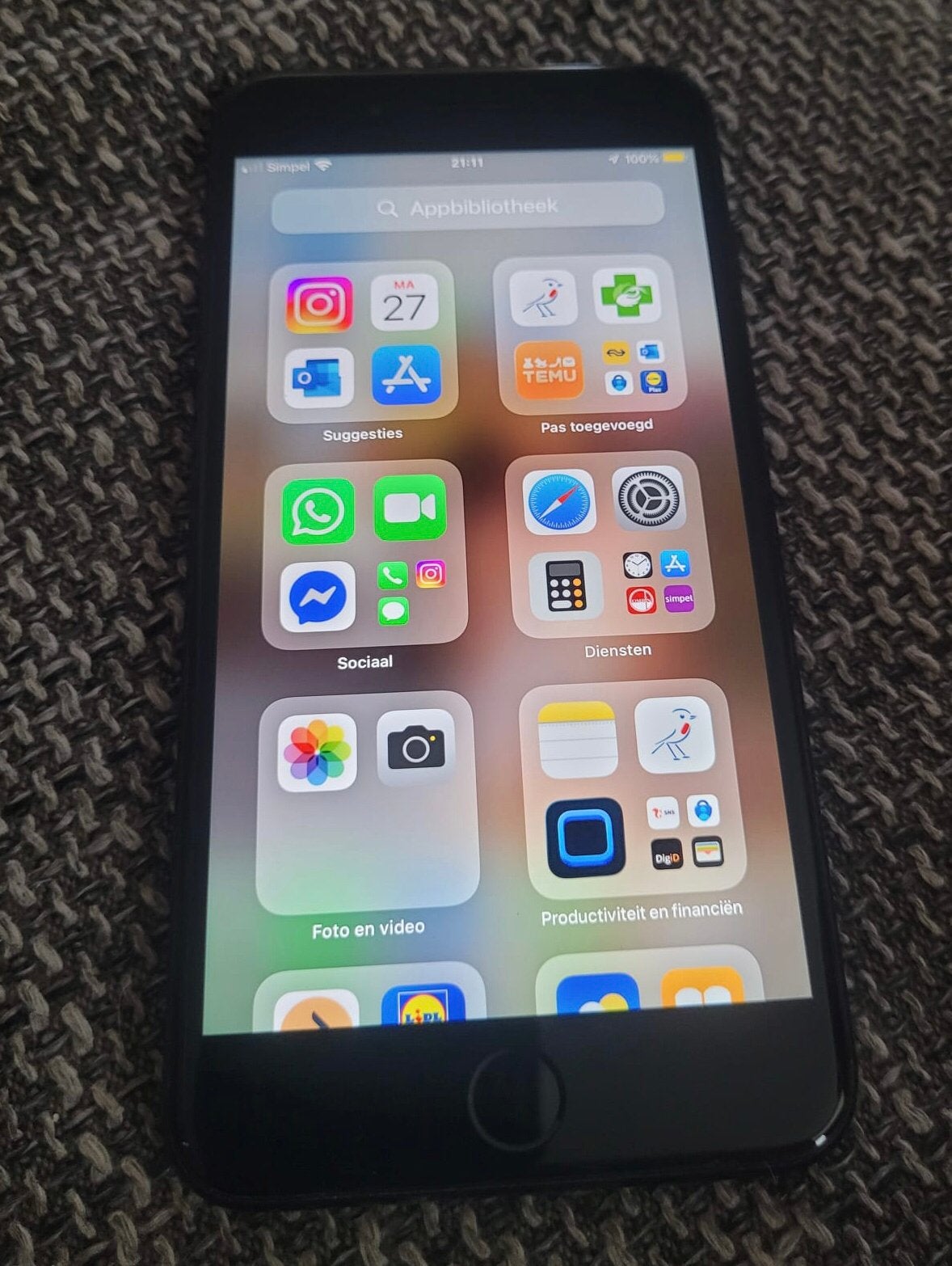 I phone 7 plus 256 GB, Telecommunicatie, Mobiele telefoons | Apple iPhone, 256 GB, Gebruikt, Zwart, Ophalen of Verzenden