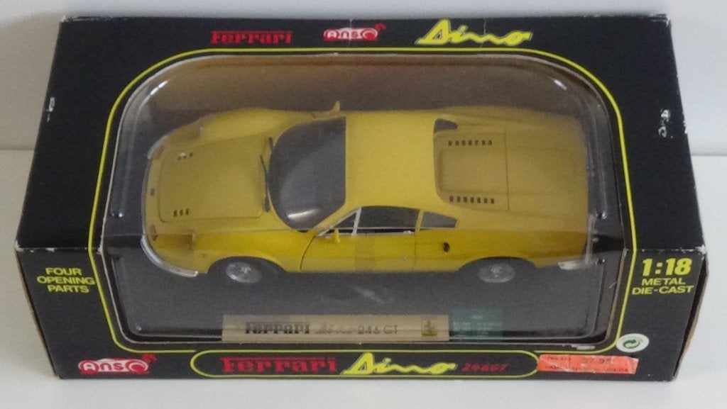 Model Ferrari Dino 246GT 1969, Hobby en Vrije tijd, Modelauto's | 1:18, Ophalen of Verzenden, Zo goed als nieuw, Auto, Anson