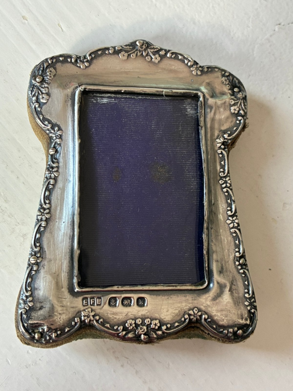 Fotolijstje zilver 925 Edwardiaans 1909 Birmingham klein, Ophalen of Verzenden, Zilver