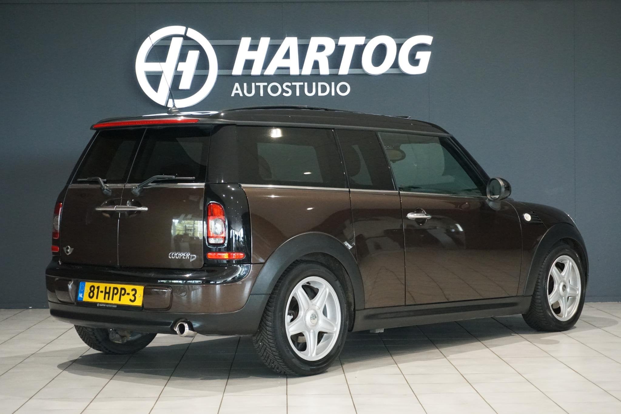 MINI Clubman Cooper D Chili *AUTOMAAT* + PANORAMA / AFN. TRE, Auto's, Euro 5, Gebruikt, 4 cilinders, Bruin