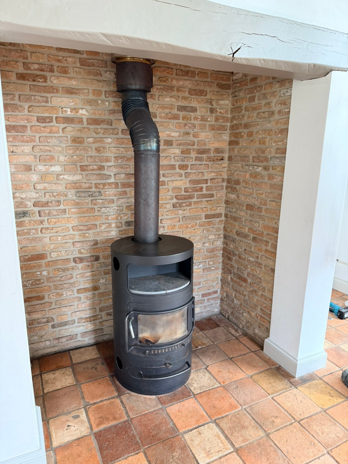 Houtkachel ABC Pejse - 6kW, Ophalen, Gebruikt, Houtkachel, Vrijstaand