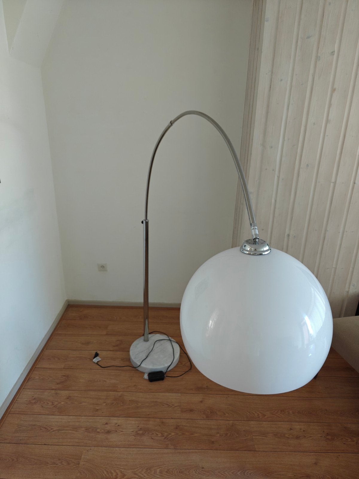 Kare Design Booglamp SL Lounge Big Deal - Wit/Chroom, Huis en Inrichting, Lampen | Vloerlampen, Ophalen, Gebruikt, E27 (groot)