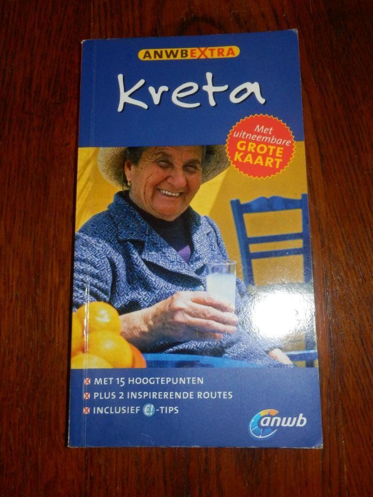 ANWB Extra :::: Kreta Reisgids met uitneembare kaart., Europa, Ophalen of Verzenden, Zo goed als nieuw, Reisgids of -boek