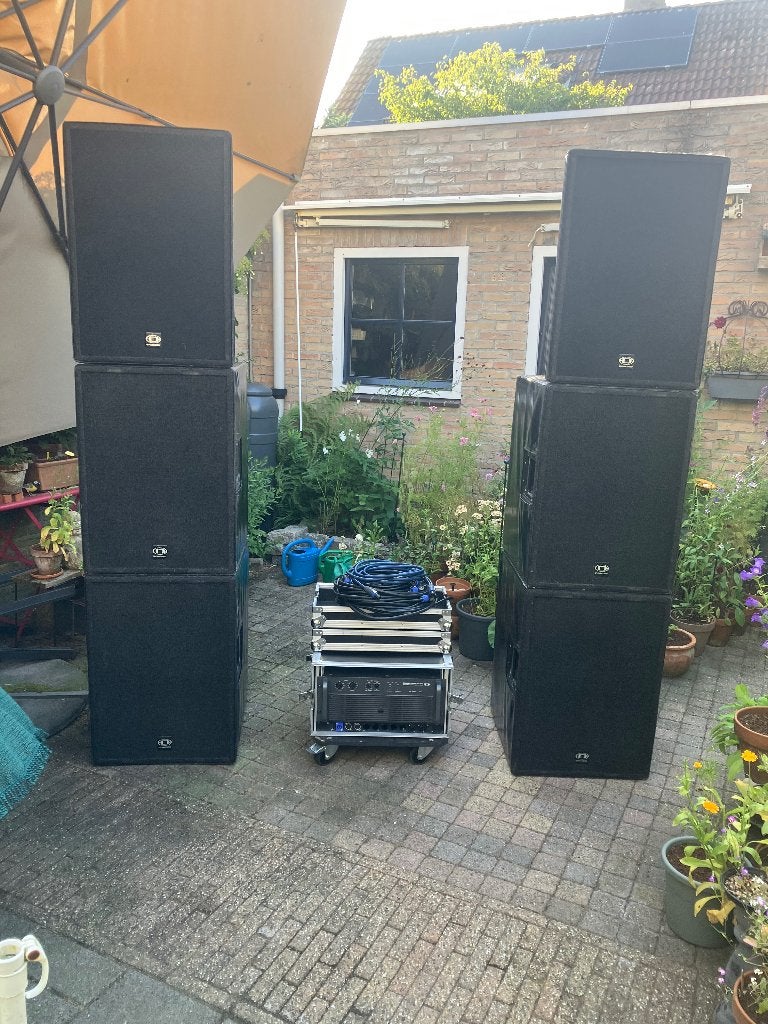 Dynacord P5 geluidsset, Gebruikt, Subwoofer, Ophalen, 150 watt of meer