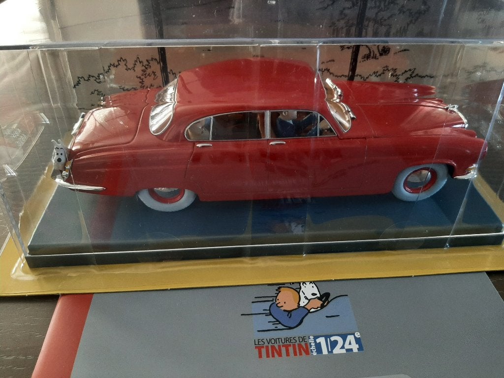 De rode jaguar met kuifje 1/24, Ophalen of Verzenden, Nieuw, Bburago