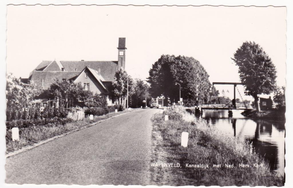 Wapenveld Kanaaldijk met Ned Herv kerk, Verzenden, Ongelopen, Gelderland
