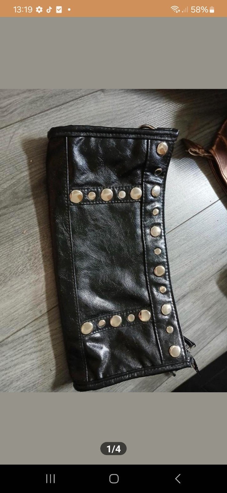 Nieuwe Zwarte Clutch met Studs, Ophalen, Nieuw, Zwart, Avondtasje