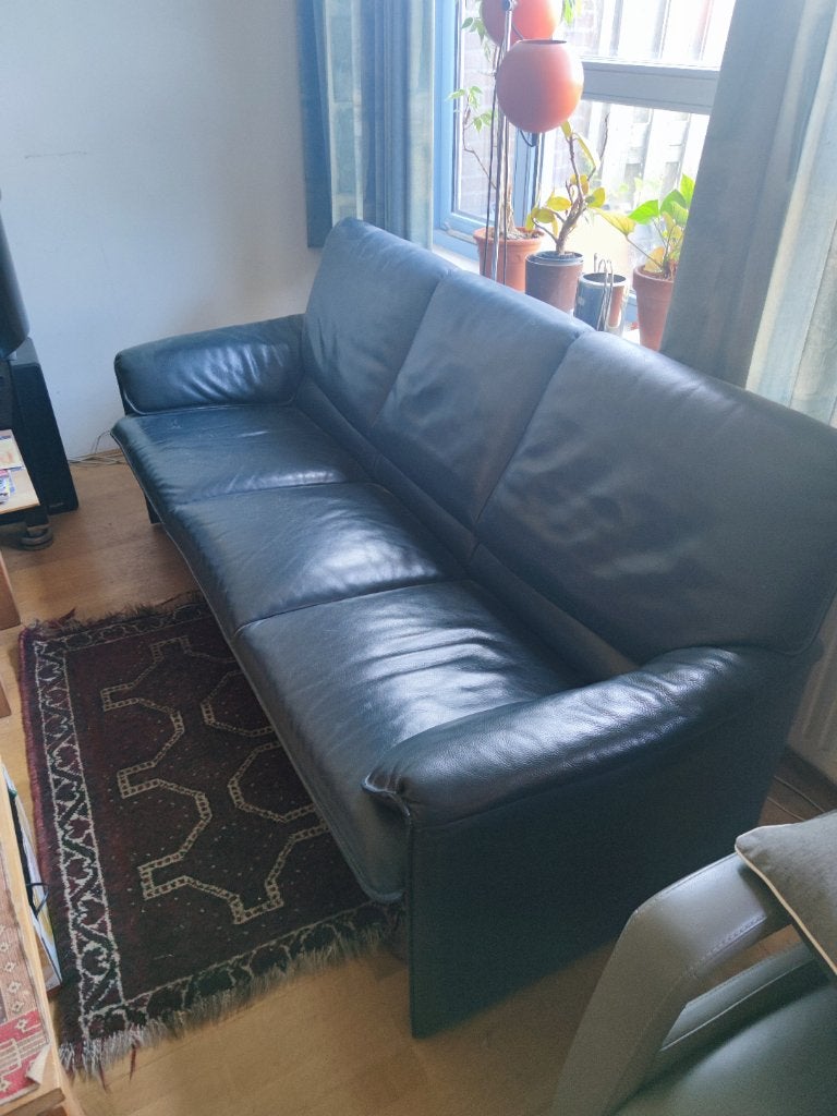 Leolux 3 zits bank, Ophalen, Gebruikt, 150 tot 200 cm, Driepersoons