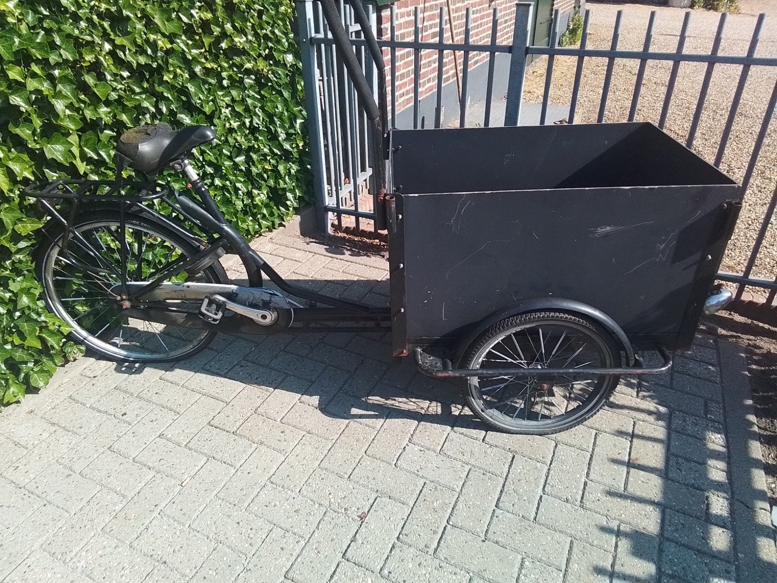 Bakfiets geen versnellingen, Fietsen en Brommers, Ophalen, Gebruikt, Terugtraprem, Goederen