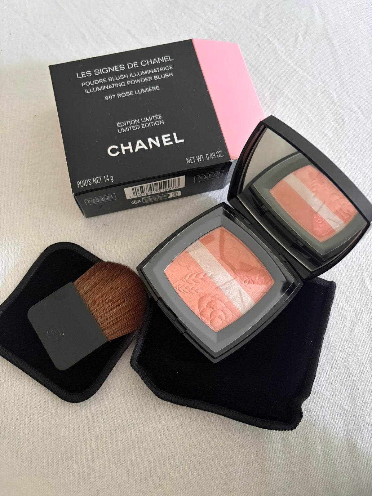Les signed de Chanel powder blush, Ophalen of Verzenden, Nieuw, Roze, Wangen