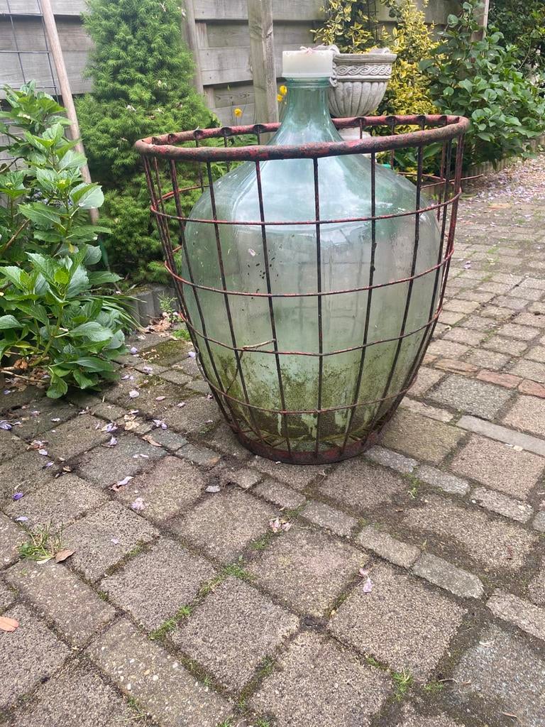Antieke mandfles, Tuin en Terras, Tuinvazen, Ophalen of Verzenden, Gebruikt