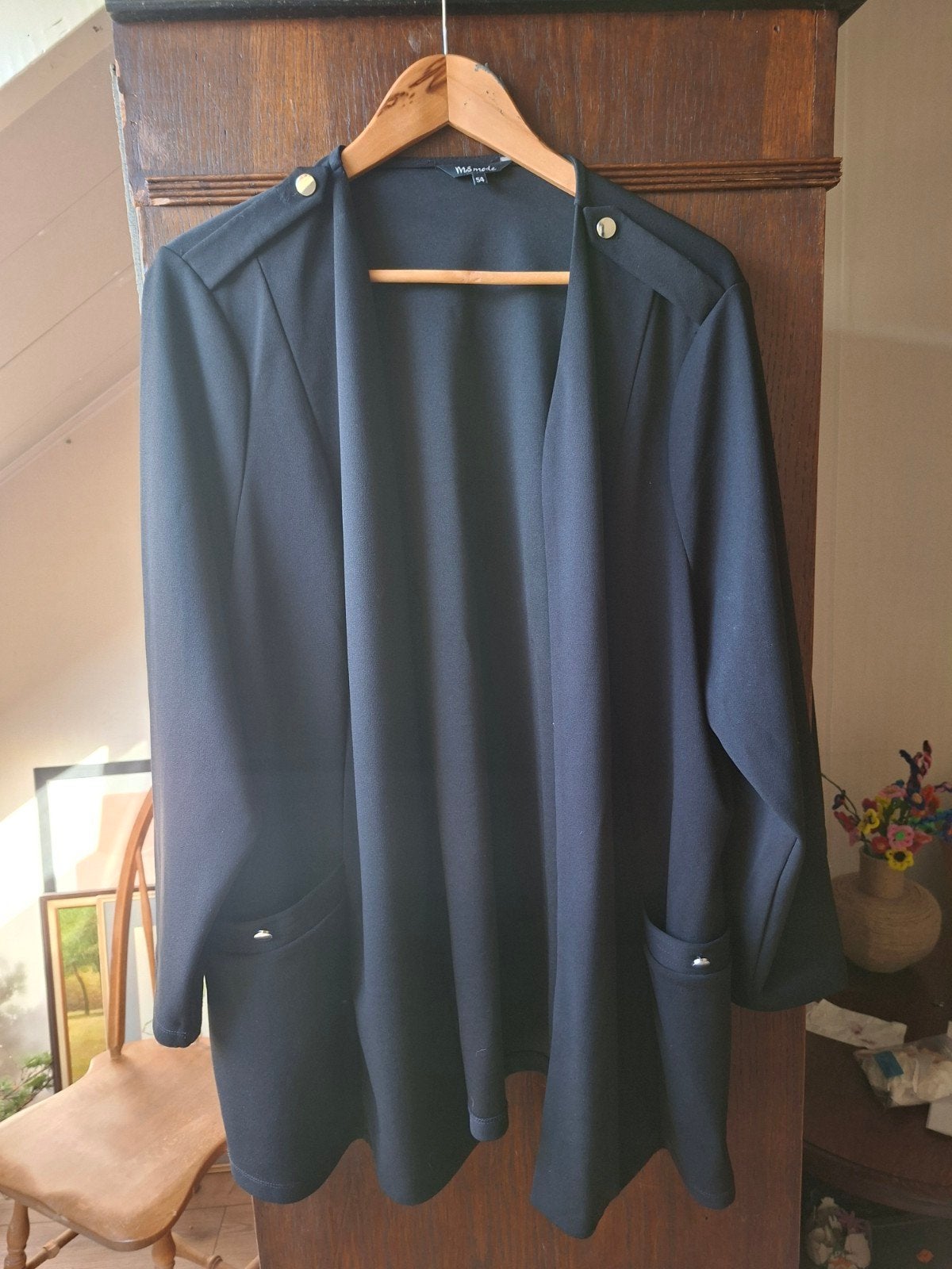 Jasje van MS Mode maat 54, Kleding | Dames, Zwart, Ophalen of Verzenden, Zo goed als nieuw, MS Mode