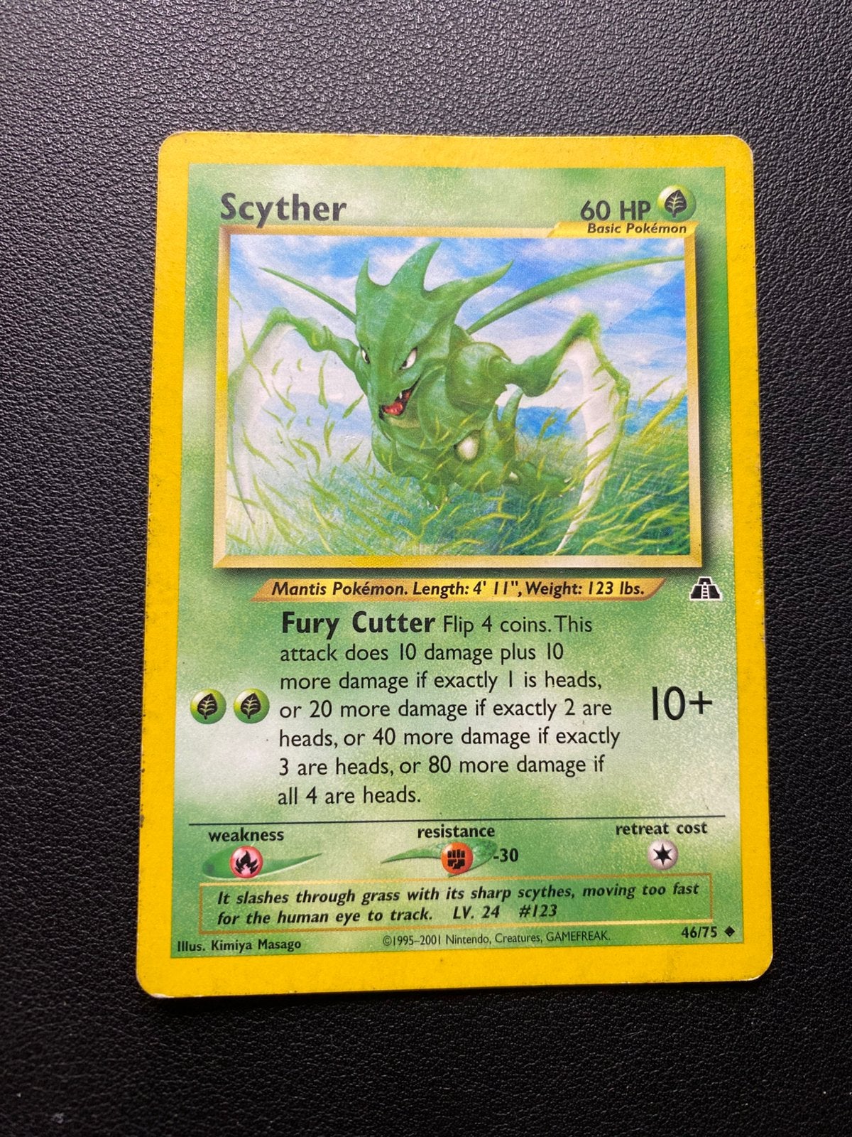 Scyther - Neo Discovery - 46/75 - Pokemon kaart, Ophalen of Verzenden, Zo goed als nieuw