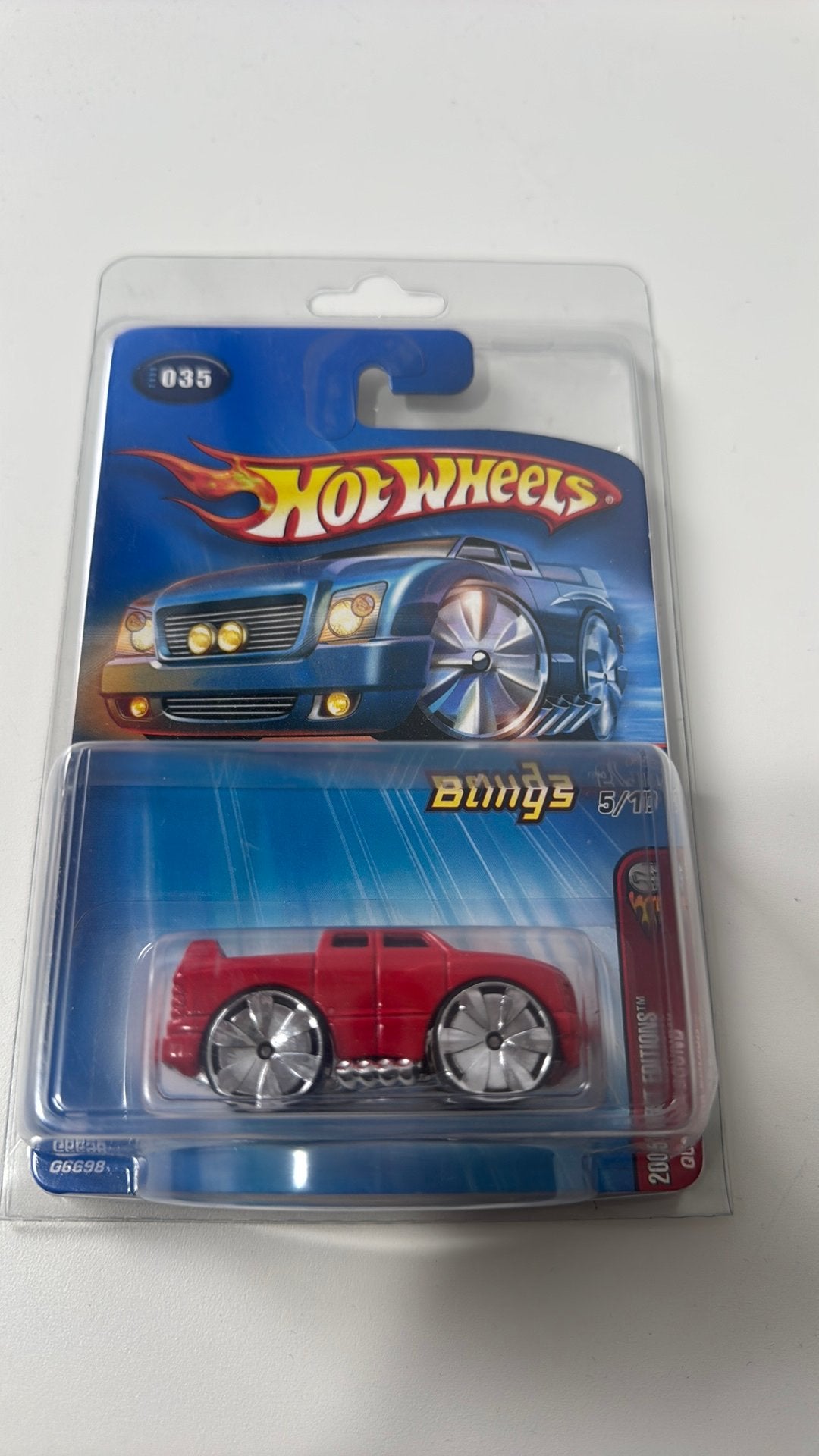 Hot Wheels Blings 2005 - Rode Pick-up Truck (G6698), Ophalen of Verzenden, Nieuw, Overige typen