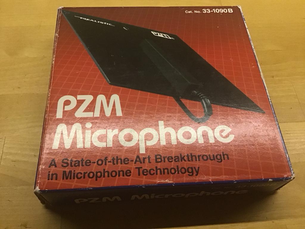 Vintage Realistic (Tandy) PZM Microfoon, Ophalen of Verzenden, Gebruikt, Studiomicrofoon
