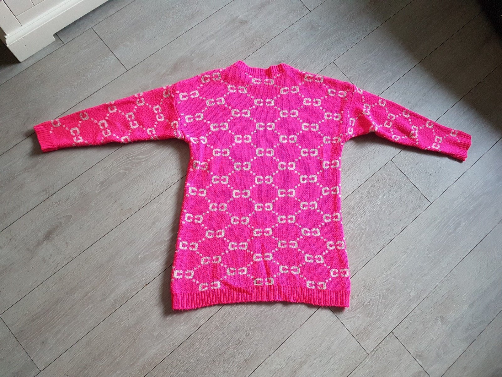 trui roze met opdruk one size, Verzenden, Gedragen, Roze