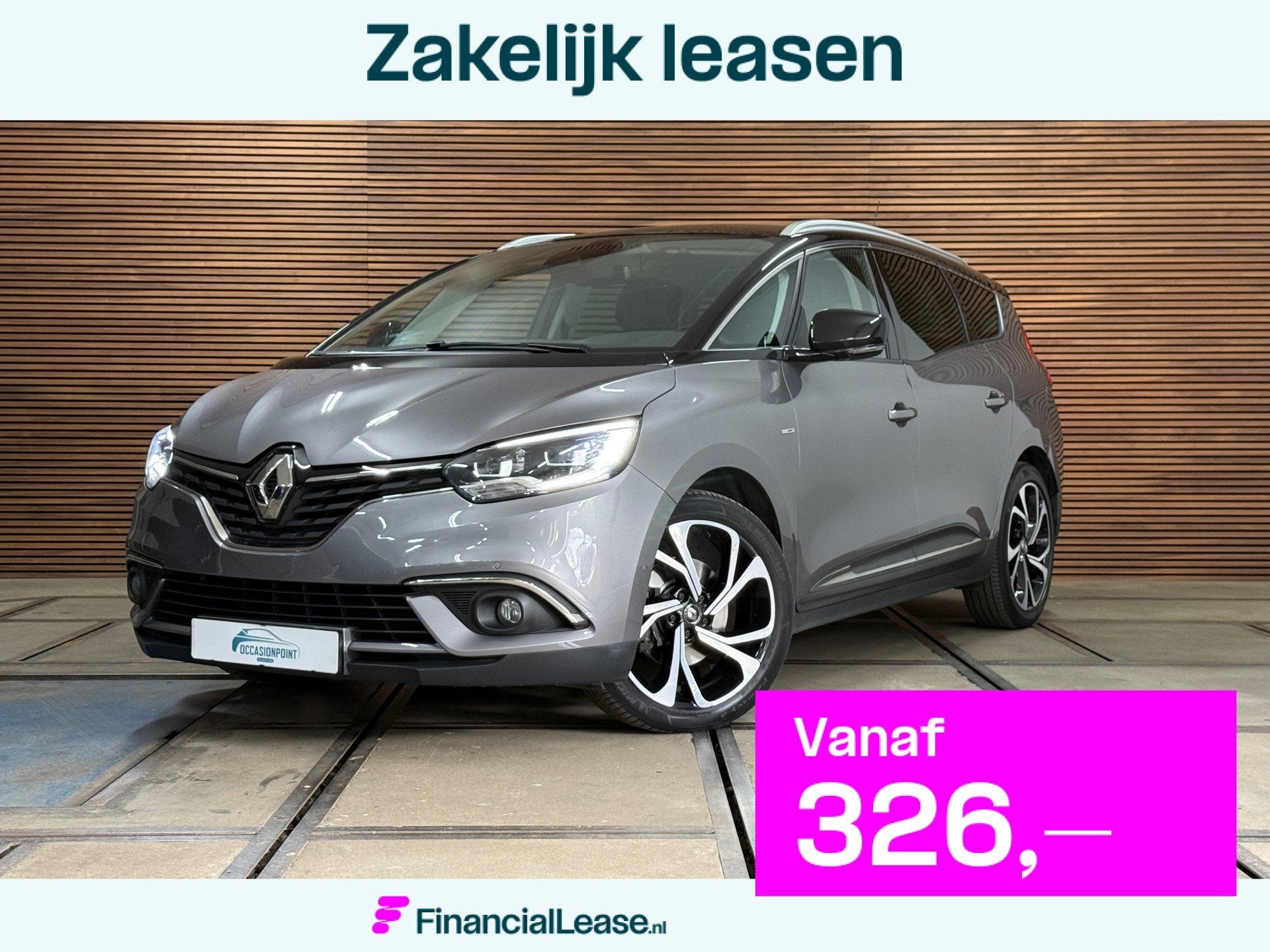 Renault Grand Scenic 1.3 TCe Bose | 7-Pers | Leder/Alcantara, Gebruikt, Zwart, 1850 kg, Bedrijf
