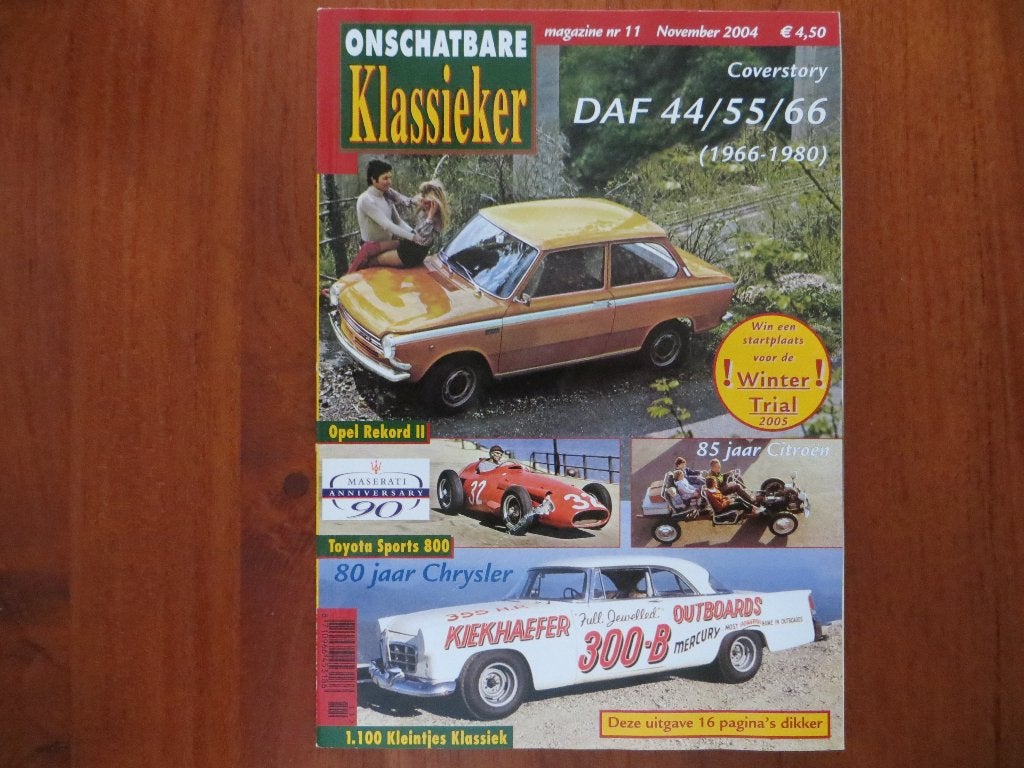 Onschatbare Klassieker 11 2004 DAF 44 55 66, Opel Rekord II, Ophalen of Verzenden, Nieuw, Opel